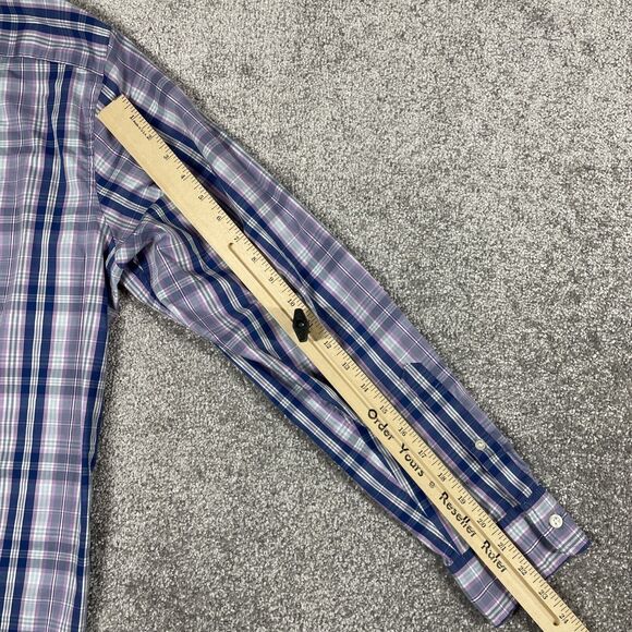 Vineyard Vines Button Down Shirt Mens Large On the Go Performance Plaid Brrr - Picture 13 of 14